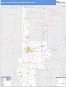 Terre Haute Metro Area Digital Map Basic Style